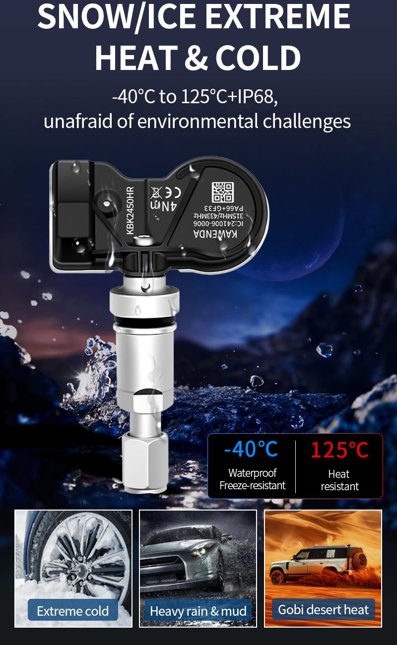 1Pc/4Pcs Multi-protocol Dual-frequency Tire Pressure Sensor, Suitable for 99% of Buick, Chevrolet and Cadillac Models, 315/433Mhz, 20923680/15114379/15825475/13598771/25920615/13516165/13598772/13516164/13598787/13581558/20964159/20922900/13598773