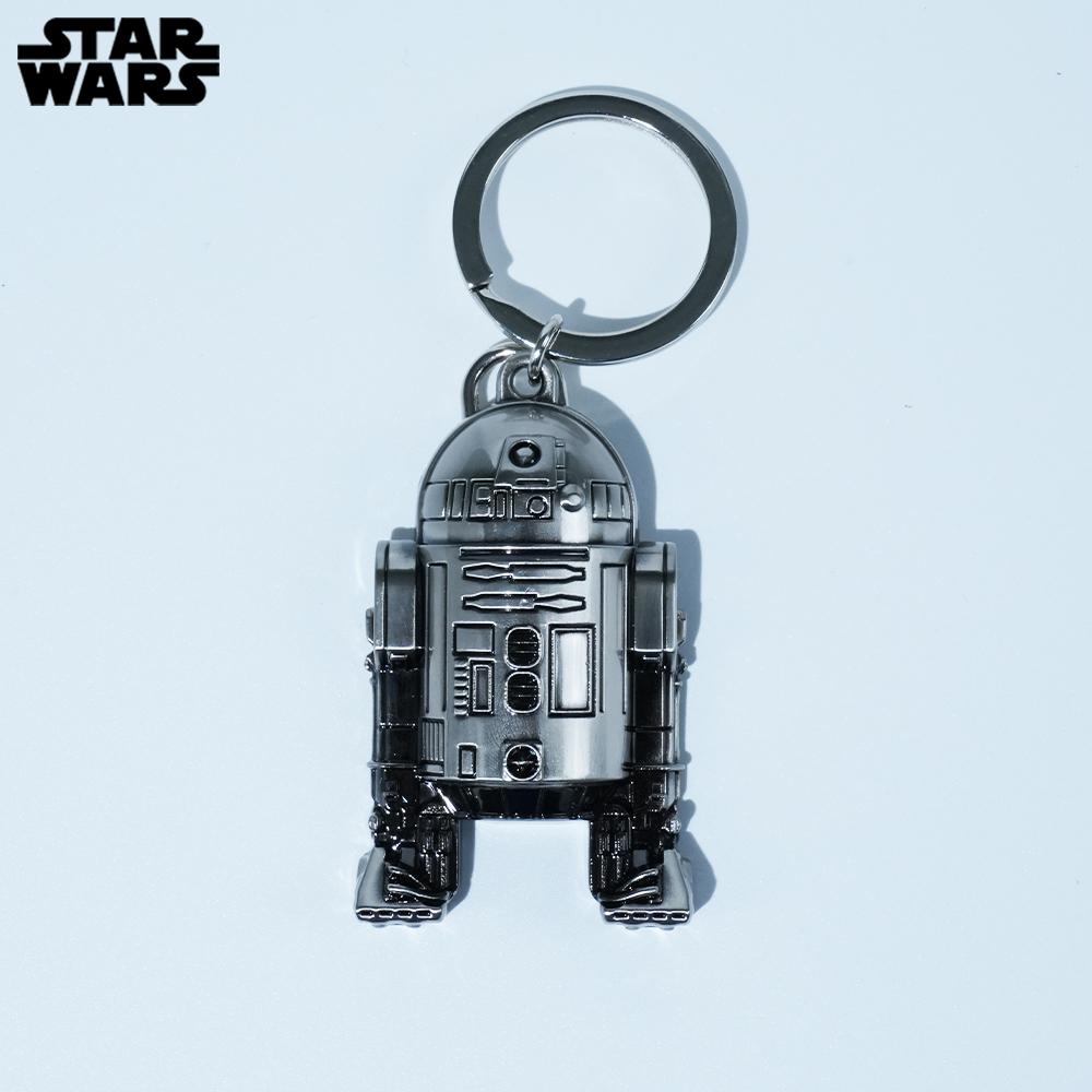 1PC Star Wars Officially Licensed Star Wars R2-D2 Keychain Key Pendant Fashion Trend Personalized Backpack Car Key Metal Key Ring Superior Sense Creative Decorations Desktop Ornaments Christmas Anniversary Birthday Gift