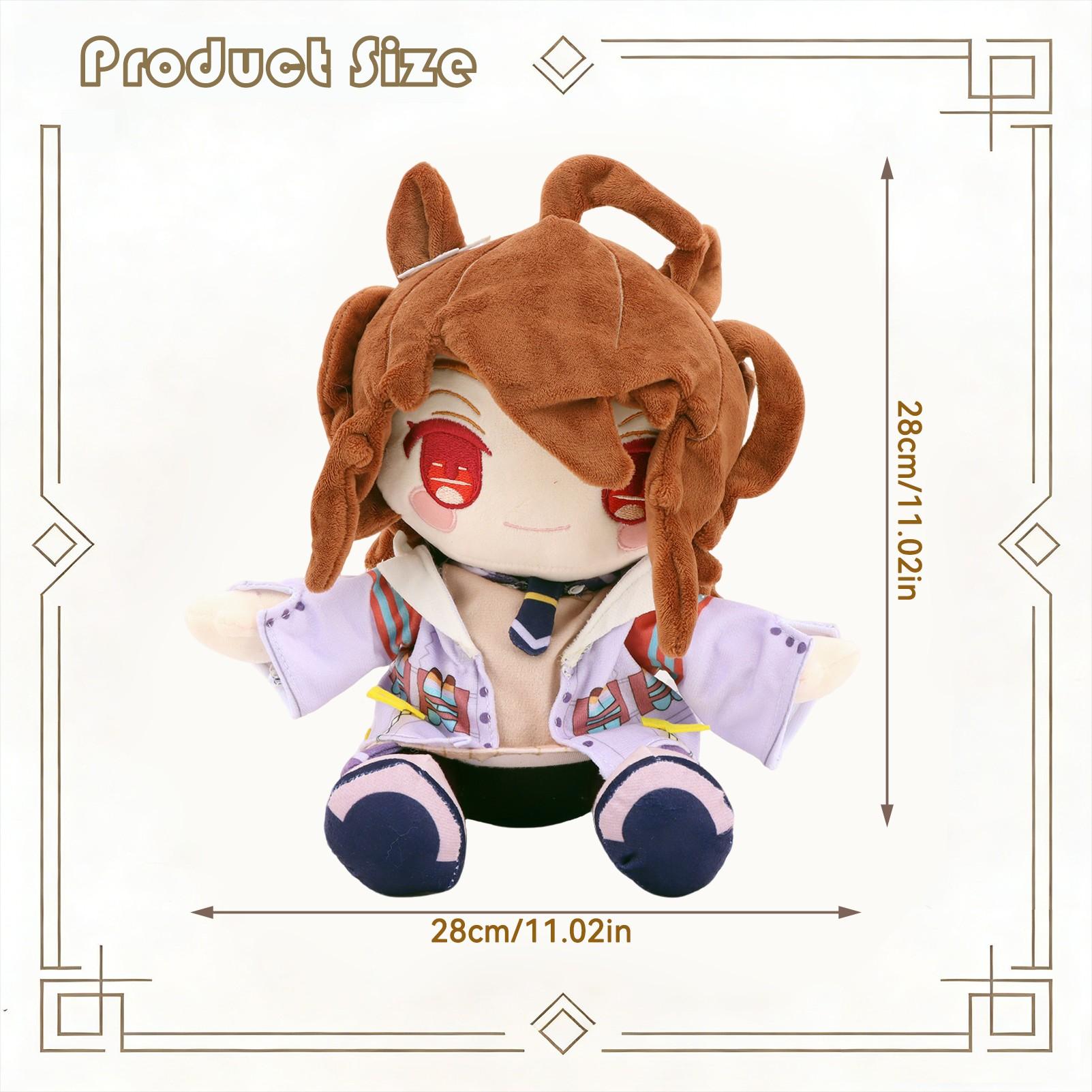 Uma Musume: Pretty Derby Agnes Tachyon Anime Plush Toy Soft Stuffed Animal | Adorable Q-Version Sitting Doll Capturing Youthful Energy | A Must-Have Collectible For Umamusume Fans | The Perfect Holiday And Birthday Gift For Fans, Girlfriends, Or Children