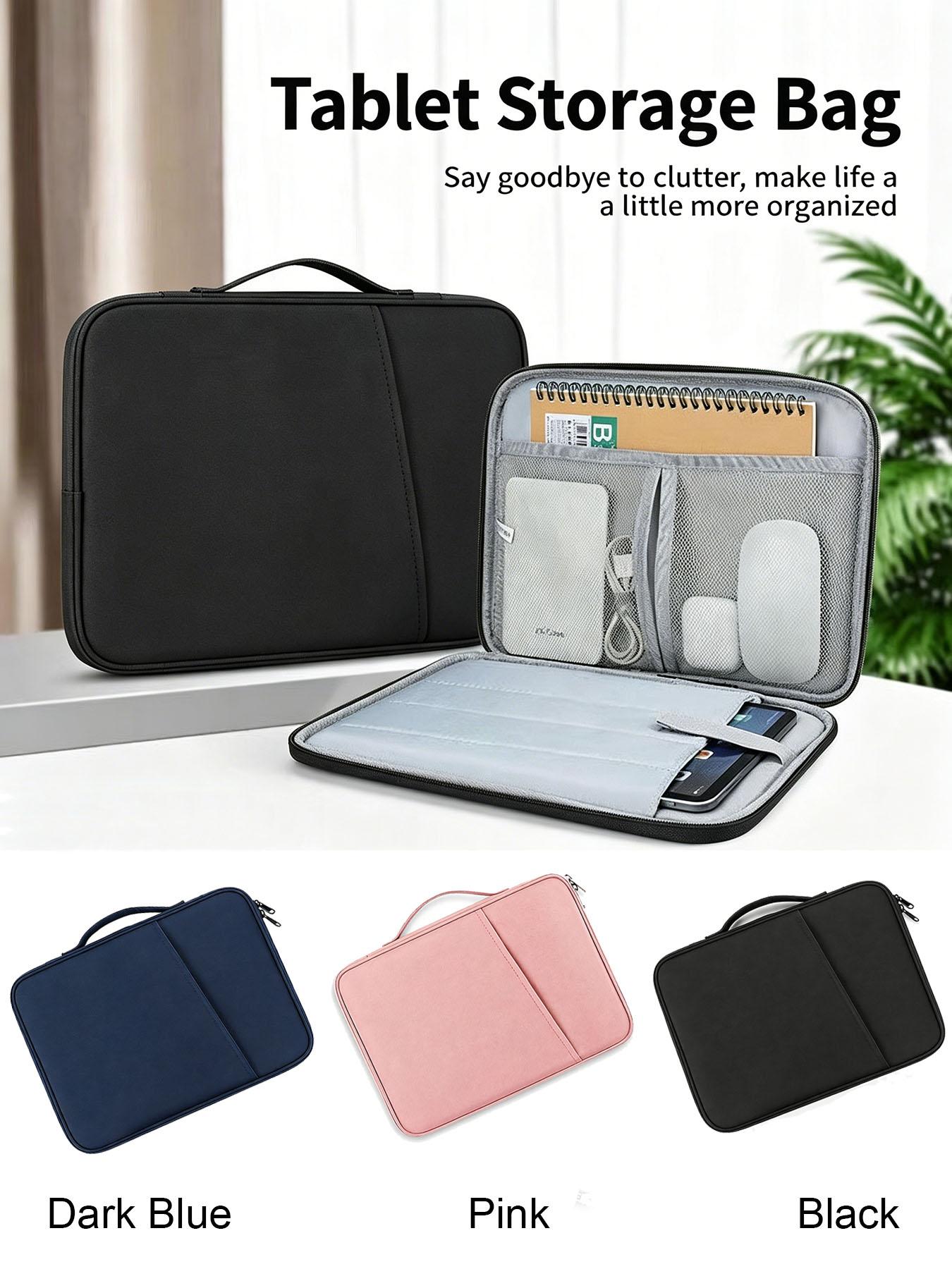12.9 Inch Tablet Sleeve Bag with Handle – Splash-Resistant & Shockproof Organizer for iPad Pro, Surface Go 2, Vivo Tablet, Samsung Tab, Multi-Compartment for Pens, Cables & Tech Accessories 12.9 Inch Tablet Sleeve Bag with Handle – Splash-Resistant & Shockproof Organizer for iPad Pro, Surface Go 2, Vivo Tablet, Samsung Tab, Multi-Compartment for Pens, Cables & Tech Accessories