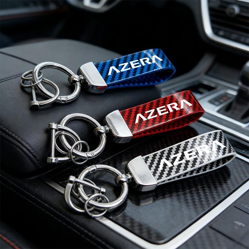 Hyundai Azera Carbon Fiber Keychain, Multiple Colors, Durable & Stylish Design, Perfect Gift for Car Enthusiasts