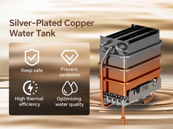 Ranein 12L Tankless Water Heater, Propane Gas, Outdoor Up to 3.18 GPM, 68,000 BTU On-Demand Instant Hot Water Heater