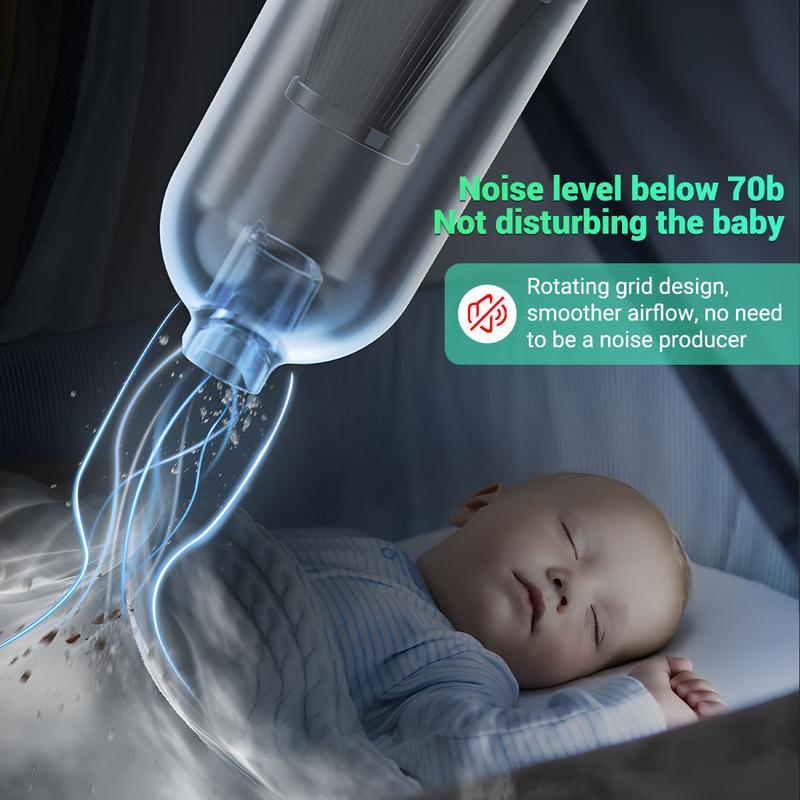 BRPOM Car Vacuum Portable Cordless, 25000PA High Power Suction & Blower, Wireless Handheld Vacuum Cleaner for Car, Home, Office, Pet