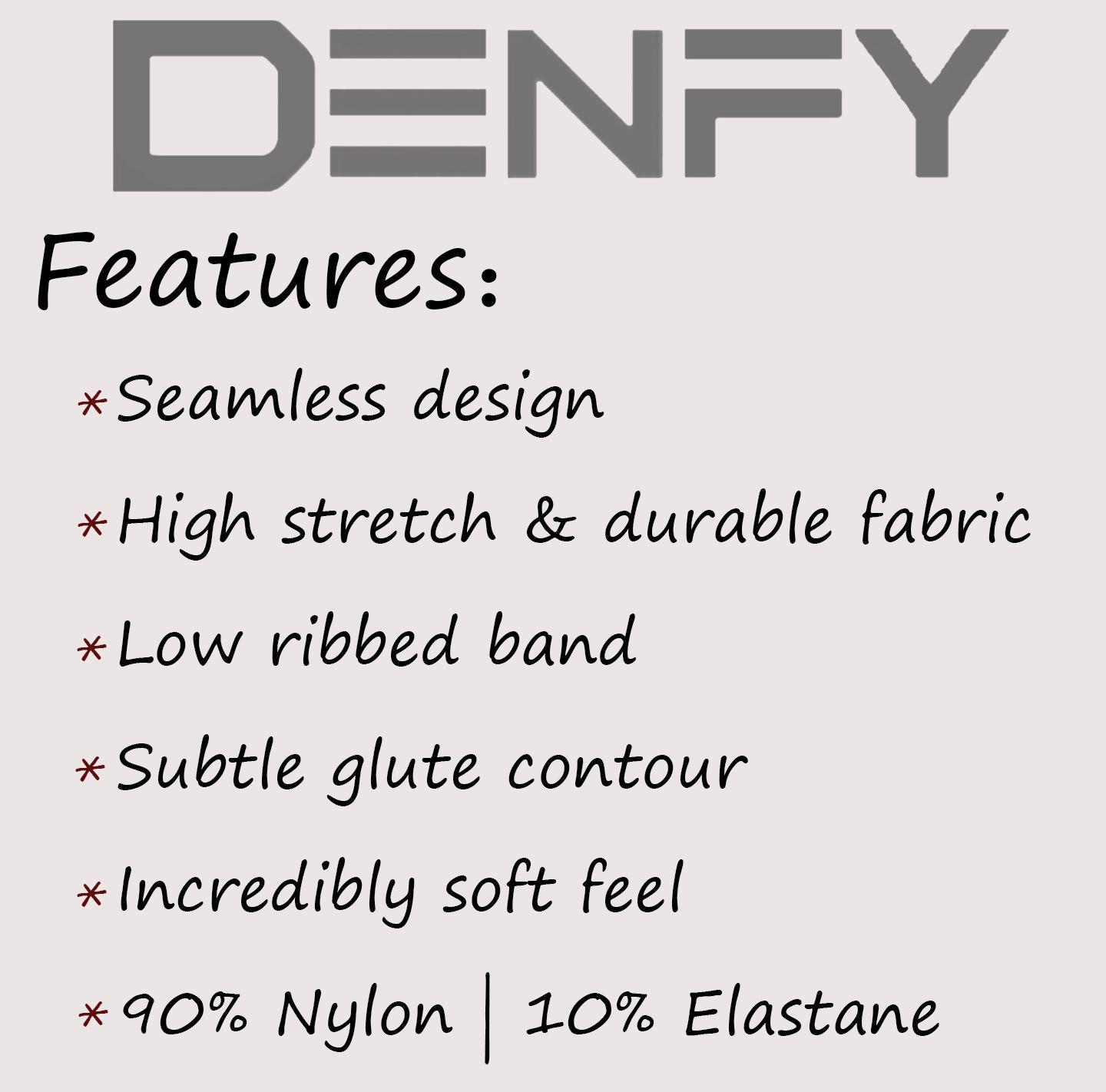 DENFY Impact Leggings Fitness Gymwear Tummy Control Scrunch Butt Lifting Sportswear Workout Yoga Gym Pants
