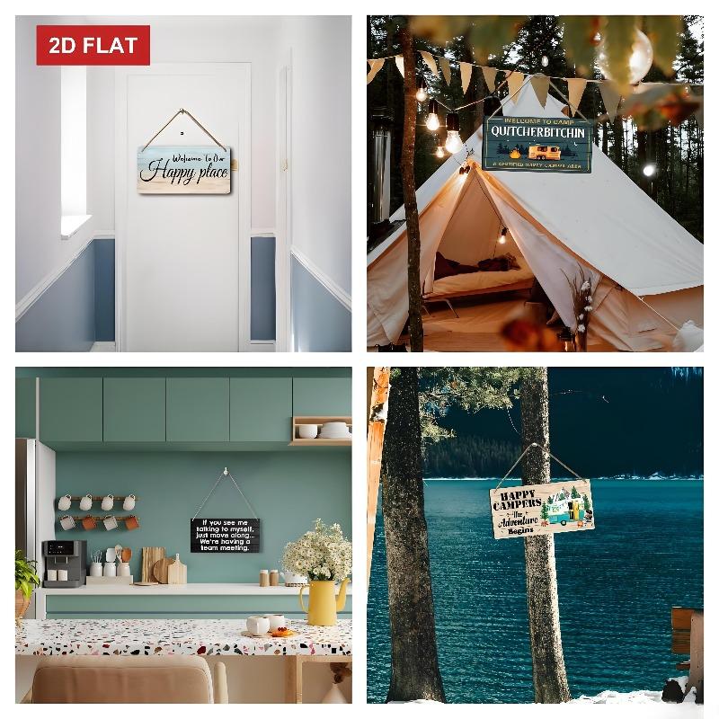 Retro3.93x7.87 inch  wooden rope logo - 'Beware of Cats'! Featuring black cats and prominent warning text, it becomes an excellent room decoration or gift for cat lovers.(Black Cat and Warning Text)