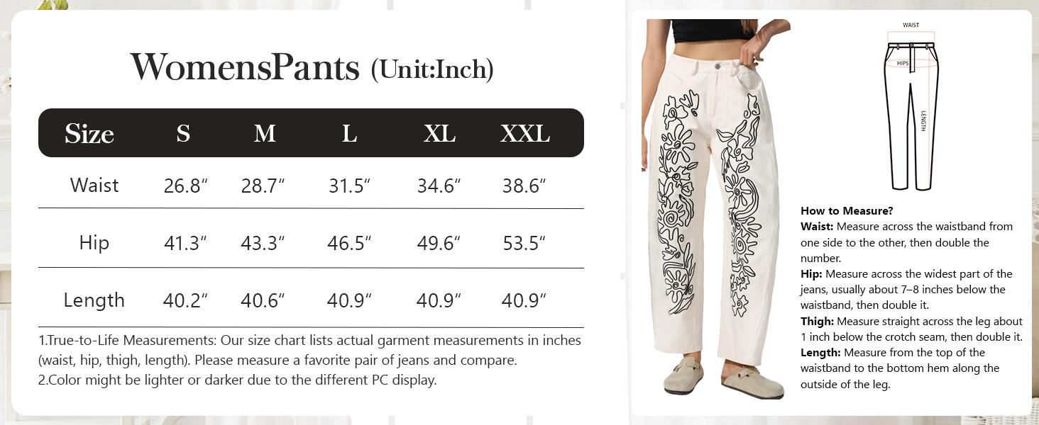 Kedera Embroidered Jeans for Women 2025 Baggy Boyfriend Jeans Barrel Leg Horseshoe Jeans Women Vintage Mid Rise Jeans