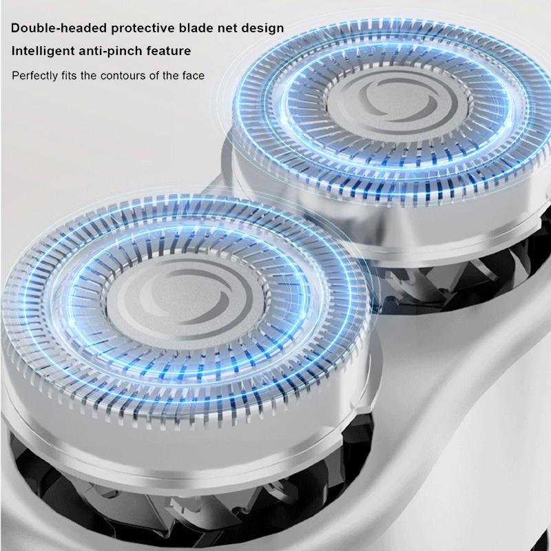 Aibesser Top-SELLING Men's Mini Electric Shaver for Men Magnetic Dual-Blade Razor USB-Rechargeable Pocket Groomer Ultra-Compact Travel Shaver for Car Office Home Daily Care Smooth  Waterproof Wet/Dry Grooming Shaver Razor, Multifunctional Epilator