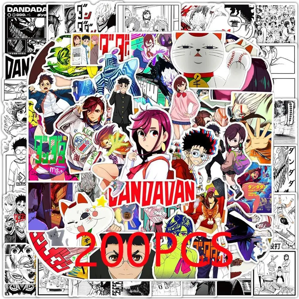 2026 hot item 10/50/100/200pcs Anime Dandadan Stickers Takakura Ken Ayase Momo Cartoon Decals Kids Toys Waterproof Cool Graffiti Phone Car Popular stickers