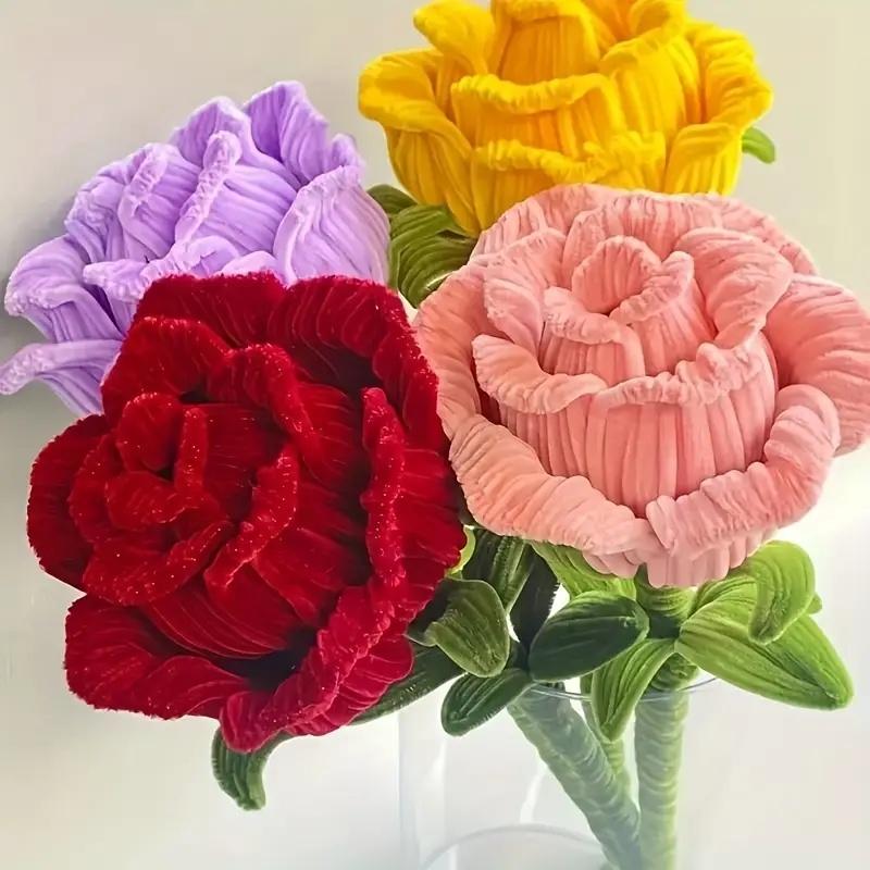 100pcs Multi-Color Classic Macaron Twist Rods, DIY Handmade Wool Straws, Easter Bunny, Perfect for Crafts and Flower Arrangements