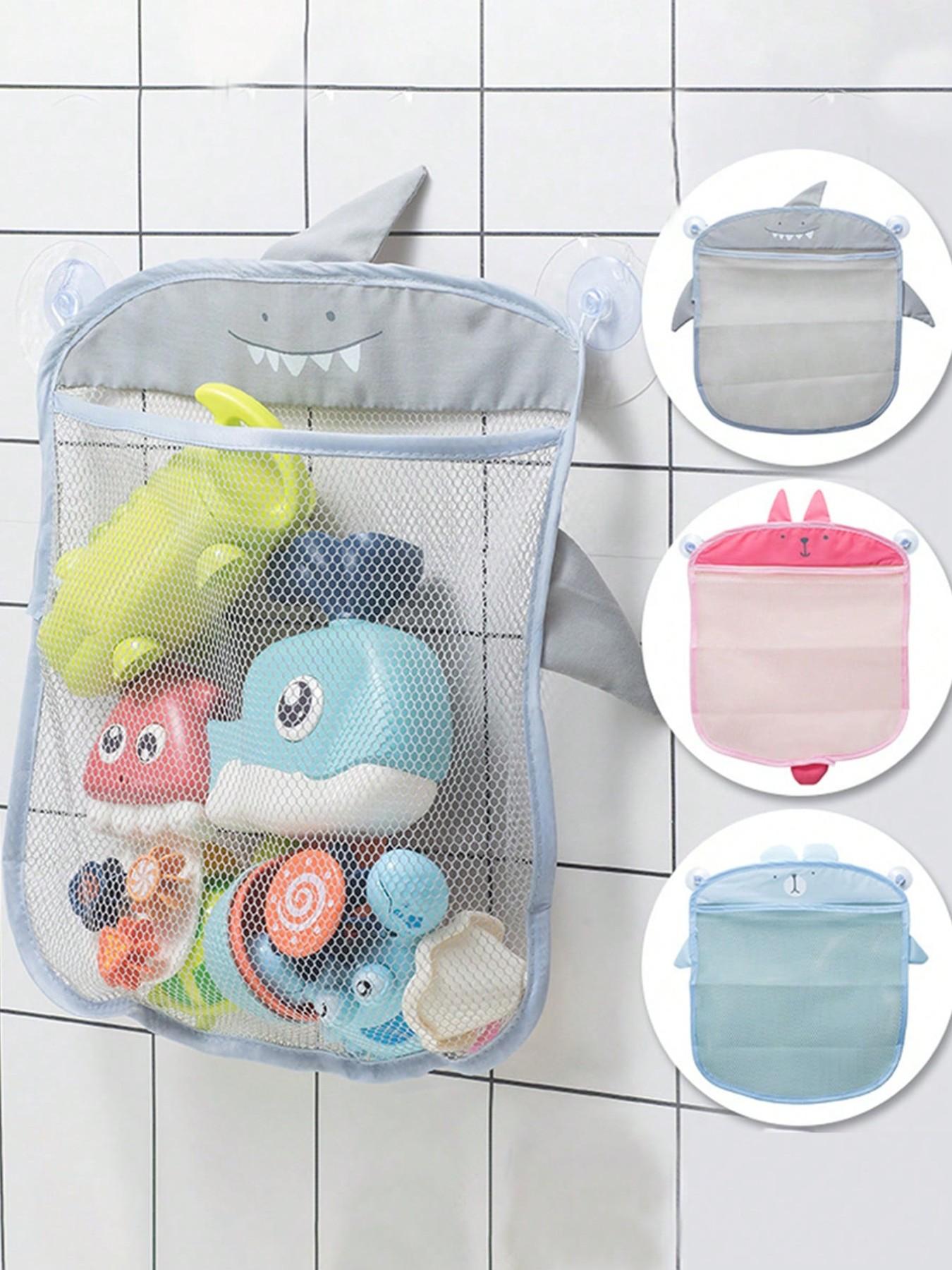 Waterproof Bathroom Toy Net Bag, Cute Duck Suction Cup Hanging Storage Bag, Multi-Use Organizer for Kitchen, Bath, Living Room, Gifts