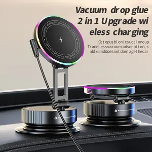 for Magsafe Car Mount Charger, Magnetic Charging Design, 15W Fast Wireless Charging with Intelligent Cooling, Fast Charging Solution, 120LBS Ultra Suction Vacuum Magnetic Phone Holder, 780° Adjustable Metal Arm for iPhone 17 16 Air Pro Max