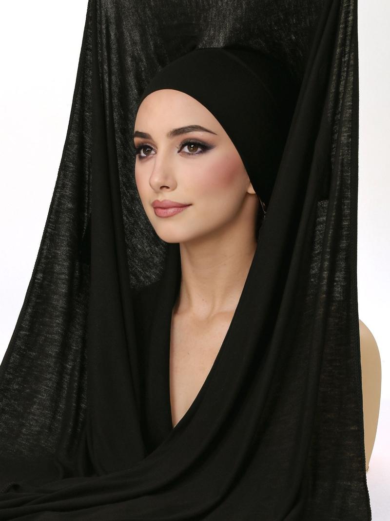 Women's Magnetic Instant Coverage Headscarf, Jersey Hijab for Daily Wear, Soft Comfortable Fit, Suitable for All Seasons, Workout Hijab