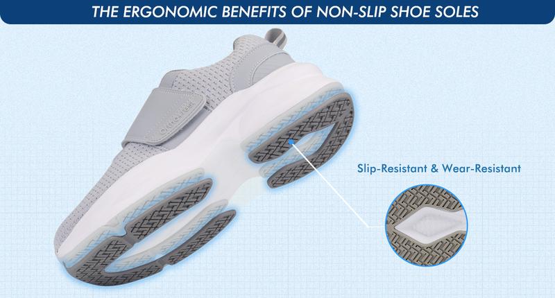 Ortho+rest Men Walking Shoes Edema Shoes for Swollen Feet Arch Support Sneakers Closed Runner Men's Casual