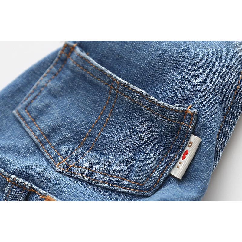 Vintage Denim Dog Jumpsuits - Washed, Stretchy, Skin-Friendly Overalls with Adjustable Straps, Free Movement Design, 1-Piece Suspender Pants for Small-Medium Dogs’ Daily Walking