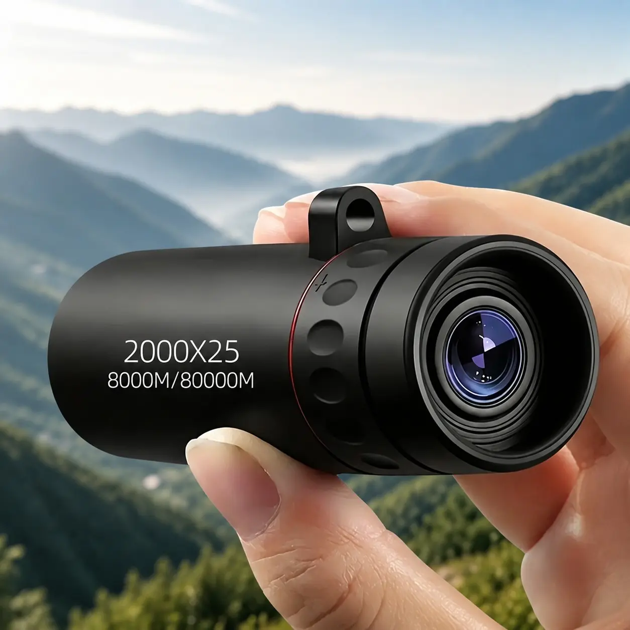 High-Definition Single-Pipe Telescope, Portable Monocular for Outdoor Camping, Hiking, Concerts, Fishing, Christmas Birthday Gift