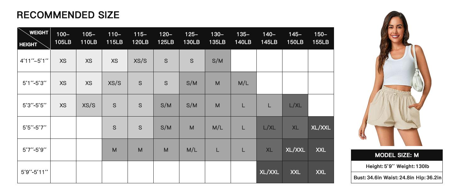 FMEYOA Womens Summer Bubble Shorts Casual High Waisted Workout Puffy Shorts with Pockets