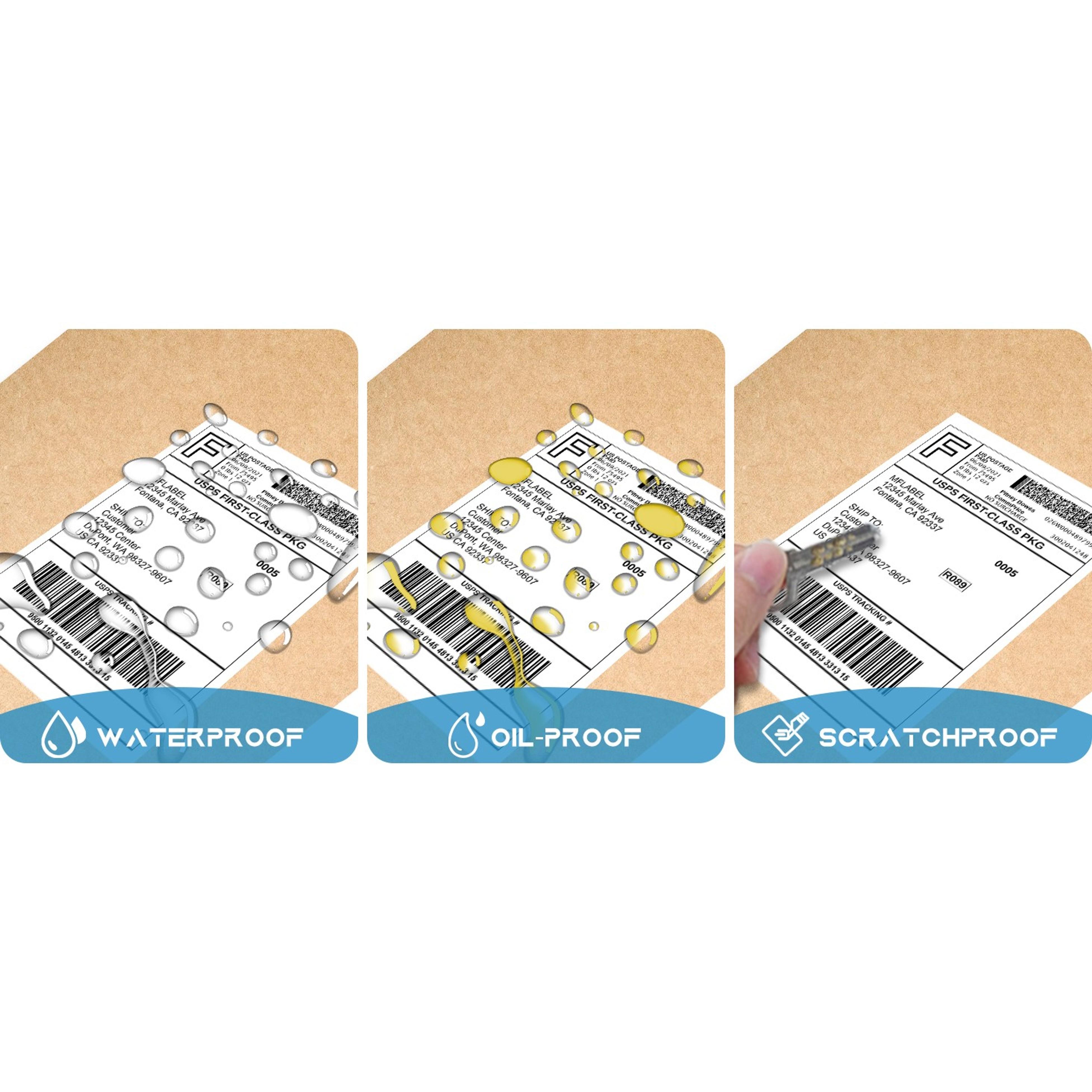 4x6 Direct Thermal Labels (1000 Labels) 4" x 6" Perforated Shipping Labels Compatible with Zebra Printers Fanfold Thermal Label Stickers for Shipping Packages - 1 Stacks White Labels