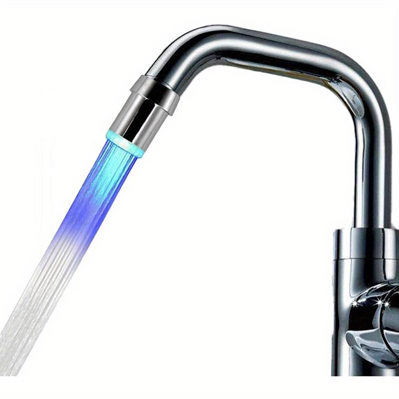 1pc LED Water Faucet Light Color Changing Faucet for Kitchen And Bathroom (Fixed LED Faucet) Gradient LED Water Faucet Light Water Stream Color Changing Faucet Tap Sink Faucet for Kitchen And Bathroom
