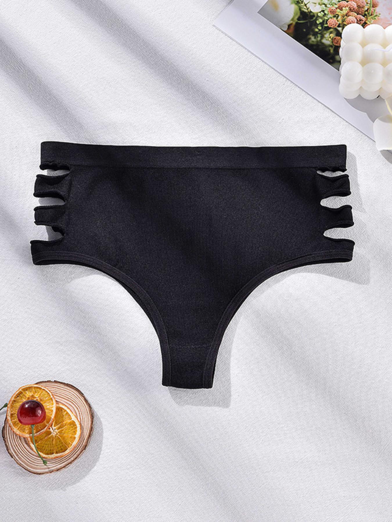 5-Pack Seamless High-Waisted Triangle Panties for Women, Tummy Control and Butt Lifting, Breathable Mesh Design, Comfortable Underwear