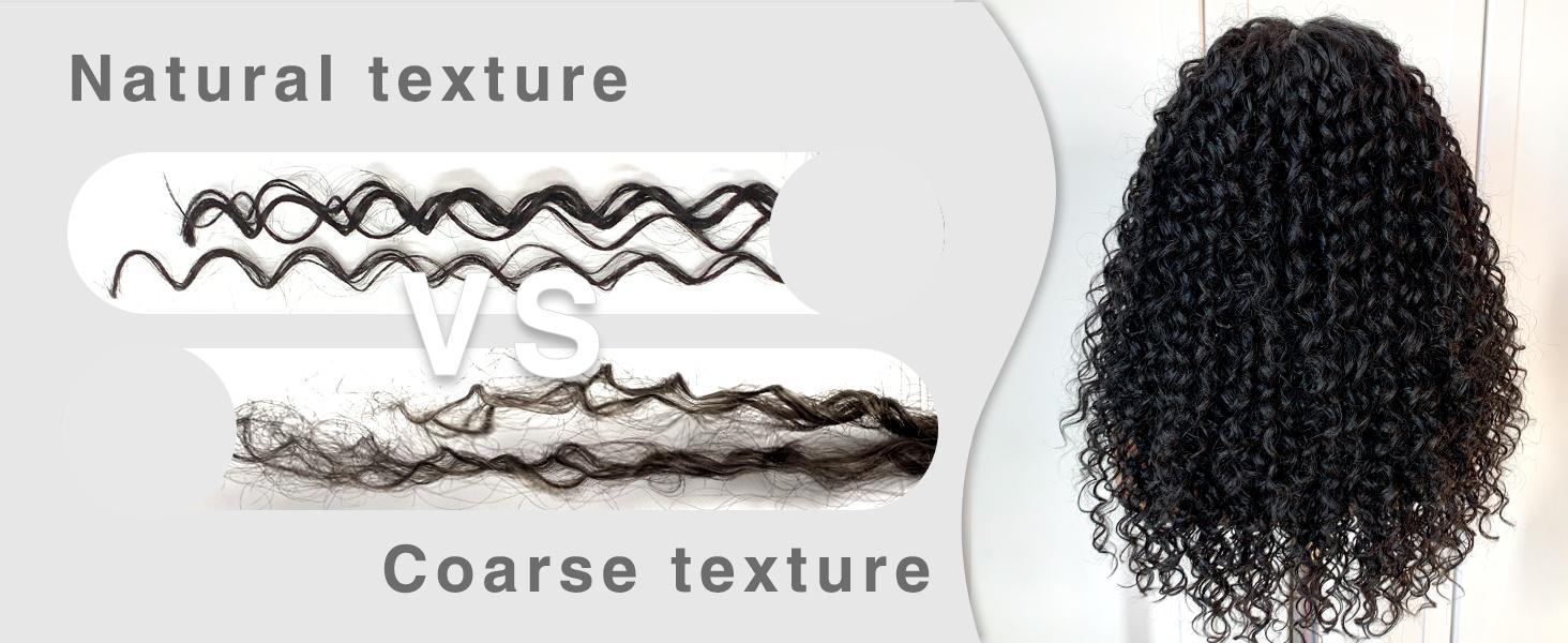 13x6 Curly Wig Wear And Go Glueless Wig Pre-Plucked Synthetic Lace Front Wig Pre-Cut Afro Kinky Layred Wig With Natural Hairline 18 Inch