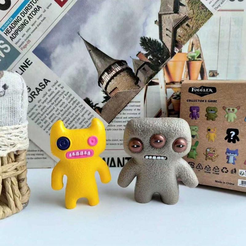 Fuggler Teeth Monster Handheld Toy, Funny Ugly Monster Creative Display Piece, Unique Odd Creature Model, Fun Collectible Figurine