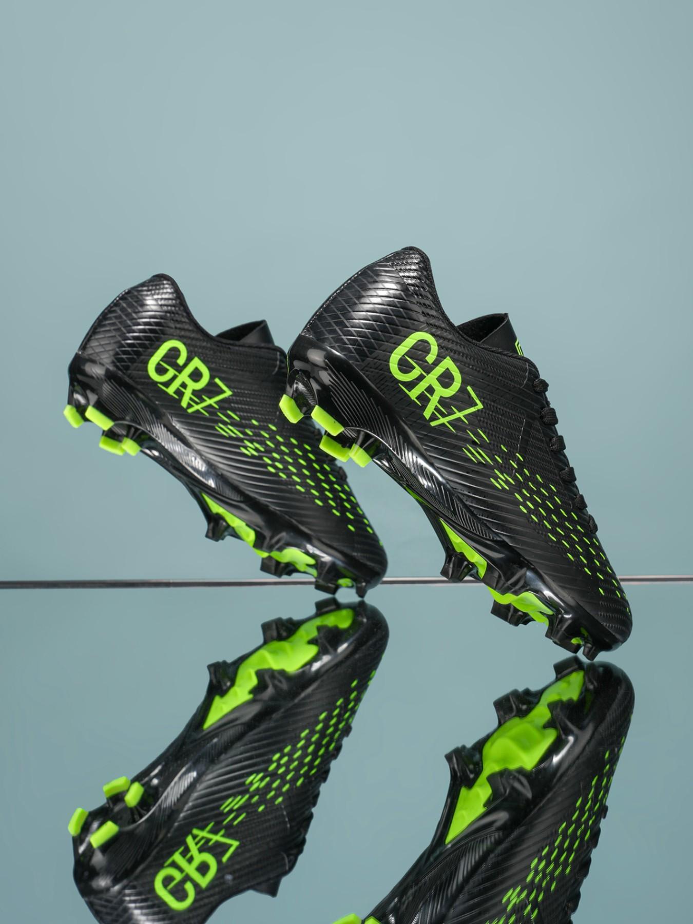 New Football Shoes Short Studs Anti-Slip Unisex Student Edition, Casual PU Upper Rubber Sole, All Seasons Training & Match Shoes