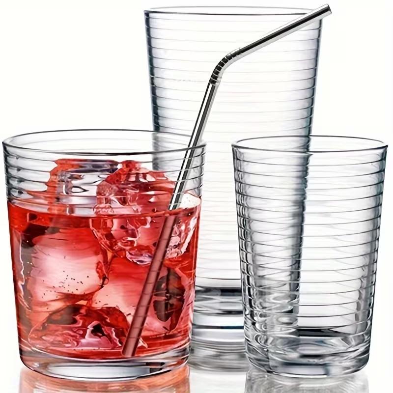 Reusable Straw and Brush Set, 304 Stainless Steel Straws for 20oz Tumblers, 8.5 Inch Straws for Cocktails/ice Tea/milkshakes, Dishwasher Safe