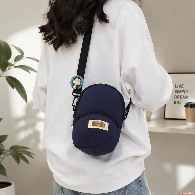 2026 New Korean Y2K Style Canvas Crossbody Messenger Bag with Adjustable Strap Multiple Zipper Pockets Lightweight Durable Nylon Lining Casual Unisex Shoulder Satchel for Travel Work School Daily Commute Shopping Outdoor Activities Versatile Gift homedeco