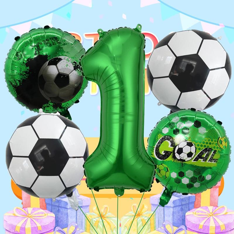 Premium Soccer Number Foil Balloons Multi Piece Set, Ideal for Sports Themed Parties, Club Events, Festivals, Venue Decor