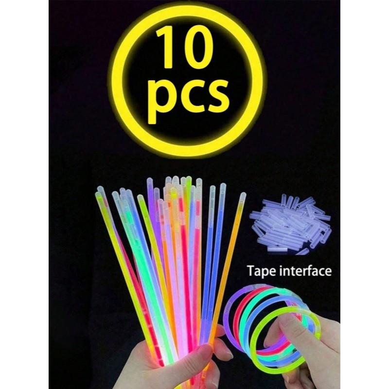 10/20/50pcs 6 Inch Instant Glow Sticks, Multicolor Bendable Fun, Carnival Party Decorations, Birthday Wedding Concerts