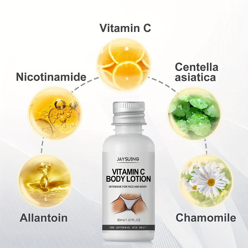 Vitamin C Body Lotion 30ml Intensive for Face and Body Skin Nourishing Moisturizer for Smoothness Brightening Daily Use Body Care Products