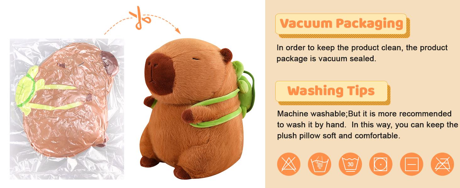 Easter Realistic Capybara Plush Toy Cute Cuddly Stuffed Animal Soft Cuddly Gift for Her Home Sofa Bed Pets Plush Toys PoshPlush Bedroom Decor Soft Stuffed Doll