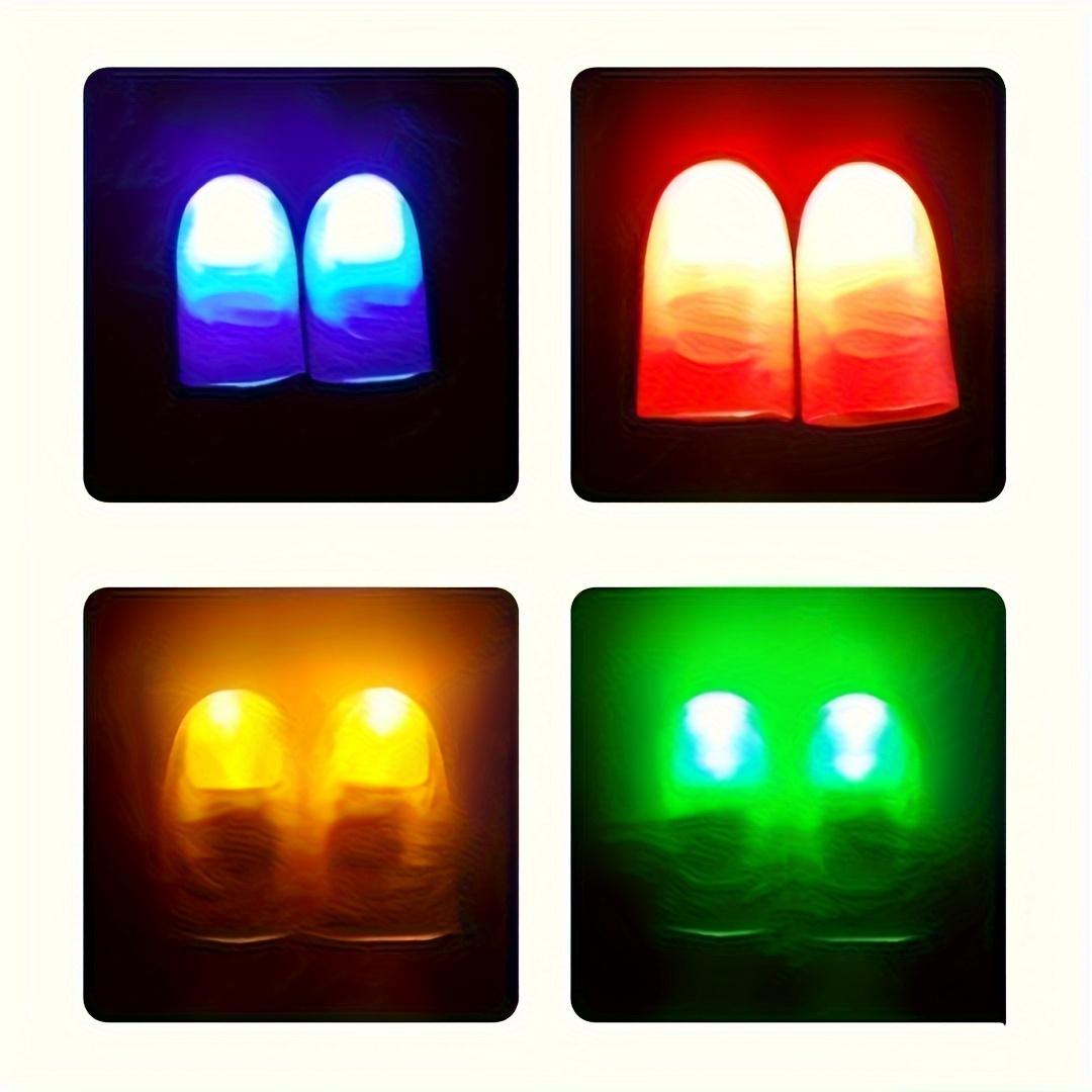 Magic Glow Finger Light, 2 Counts Novelty Thumb Toy for Nighttime Stage Performances, Party Favors Light Up Toy, Glow Party Supplies