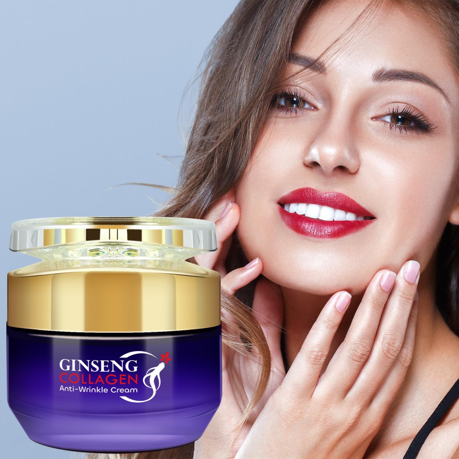Ginseng Multi-Effect Cream, Reduces Fine Lines, Deep Repair, Rich in Ginseng Extract, Collagen, Niacinamide, 50g
