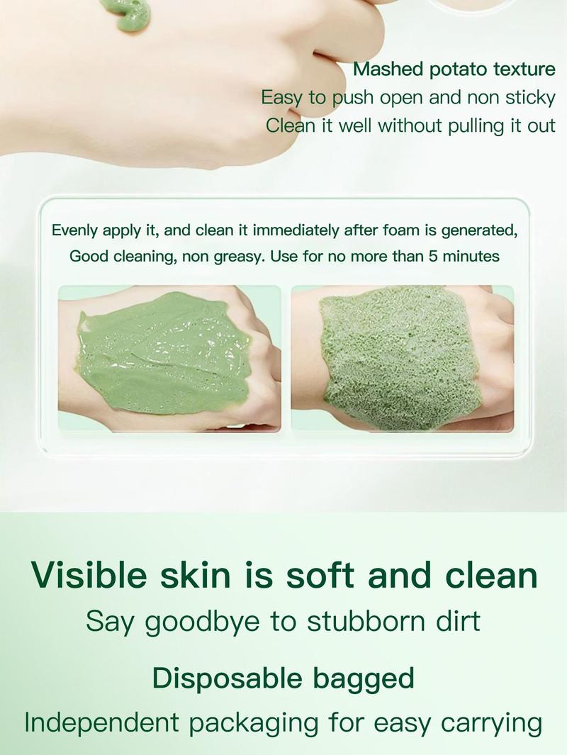 Centella foam facial mask can remove black and control oil, deeply clean facial dirt