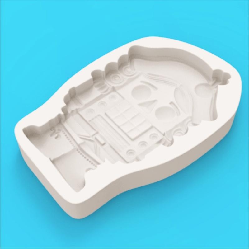 Classic Nutcracker Shape Mold High Precision Holiday Theme Chocolate Fondant Decoration Silicone Mould