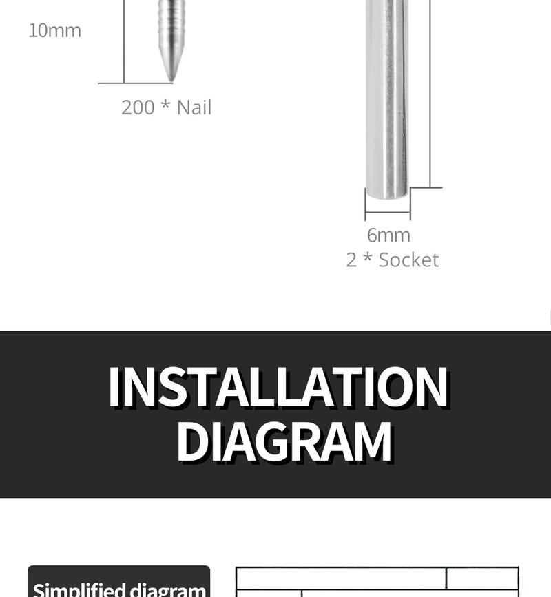 SOPAMI 200 Count Non-Marking Double-Headed Skirting Nails Sturdy Damage-Free Wall Installation Kit for Easy Application Functional Mounting Nails for Baseboards Wall Panels Furniture Cover Plates No Drilling Required