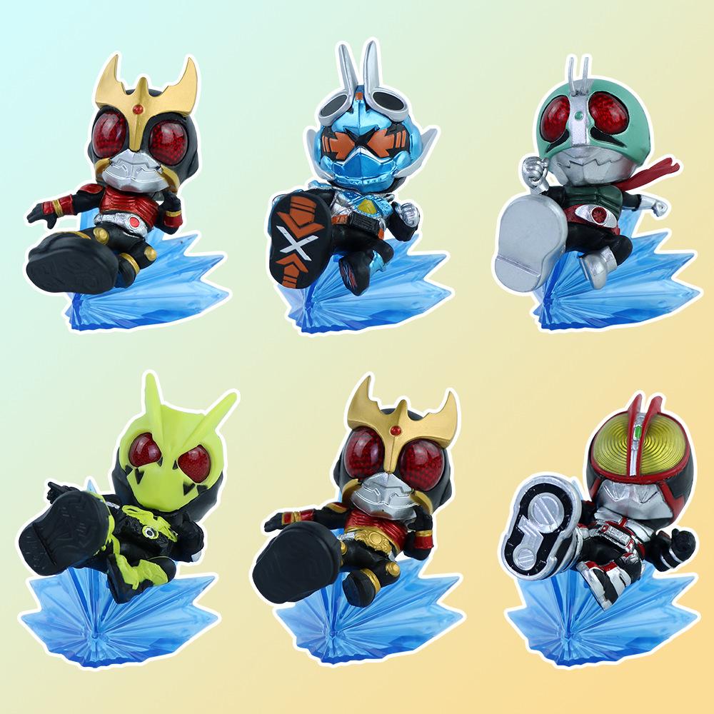Kamen Rider Anime Action Figure Cartoon Character Model Doll Ornament Gashapon Claw Machine Toy Desktop Decoration Collectible Gift