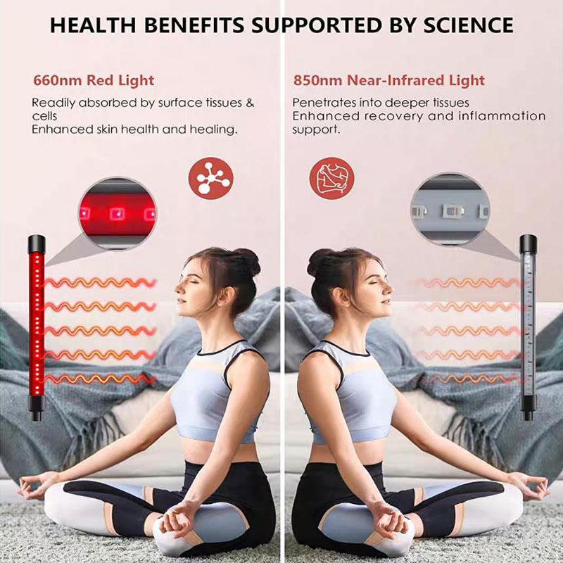 USB4-tube 660 nm 850 nm near-infrared light panel red light with timer surface and body household device with adjustable bracket