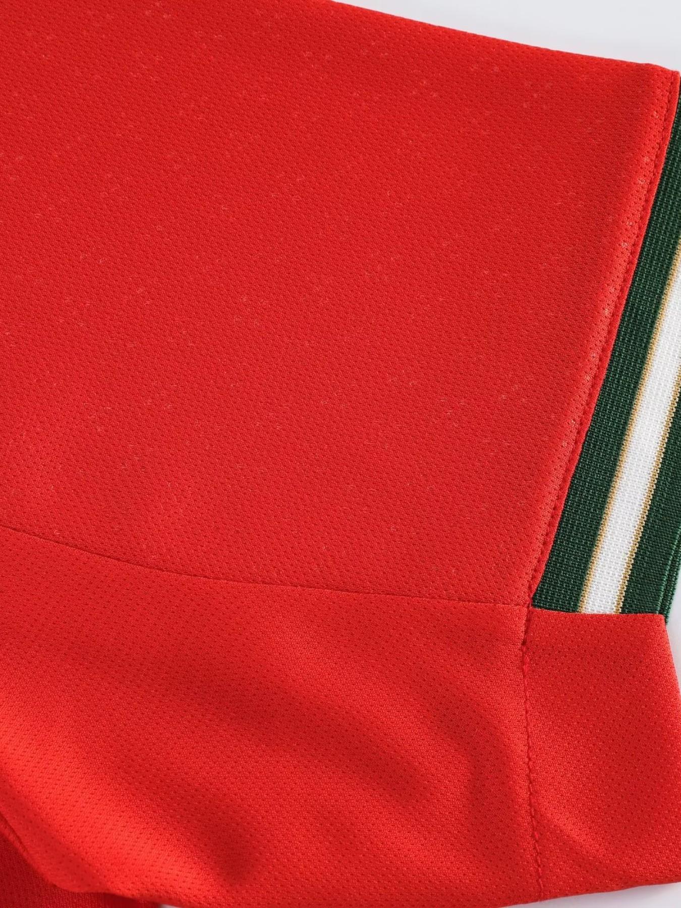 Sports Set, Breathable Portugal Ronaldo Football Jersey Fan Shirt Training Suit, Casual Short Sleeve and Shorts, All Seasons