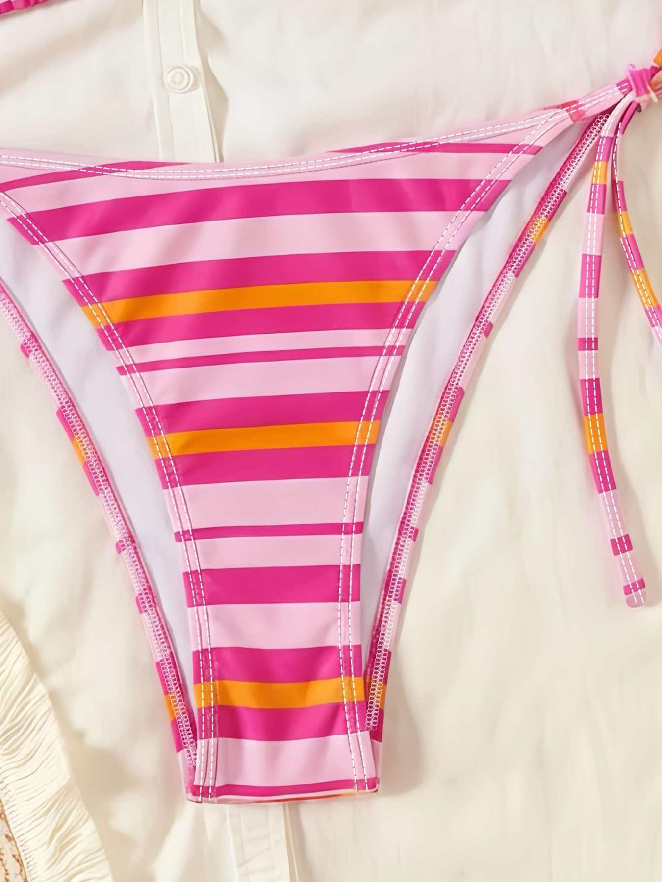 Women s Summer Vacation Swimwear Series Striped Spaghetti Strap women-s-summer-vacation-swimwear-series-striped-spaghetti-strap