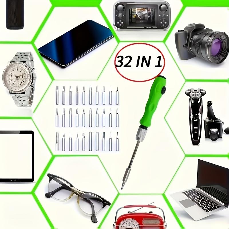 32-in-1 Precision Screwdriver Set, Magnetic Cross and Phillips Screwdriver, Portable and Easy to Carry, Suitable for Maintenance, Furniture, Smartphones, Cameras and Tools, Essential for Industrial and Home Use, Ideal Gift for Easter, Thanksgiving, Mother