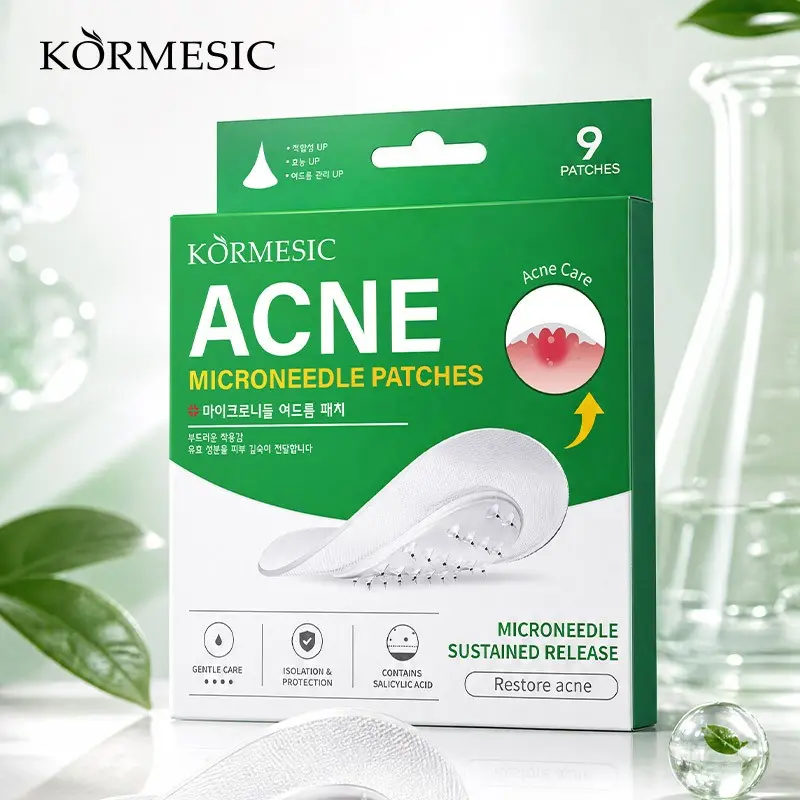 Kormesic Micro Needle Acne Patch, Salicylic Acid Soothing Acne Patch, Centella Repair Invisible Acne Scar Care, Gentle Acne Treatment, Microneedle Acne Patch