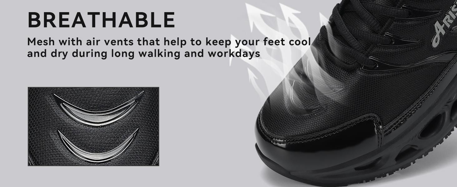 Waterproof Resistant - Non-slip Work For Men On Sneakers - Comfort Kitchen Chef Food Service Zapatos Trabajo| mens shoes| Footwear| oil proof shoes fashion runner