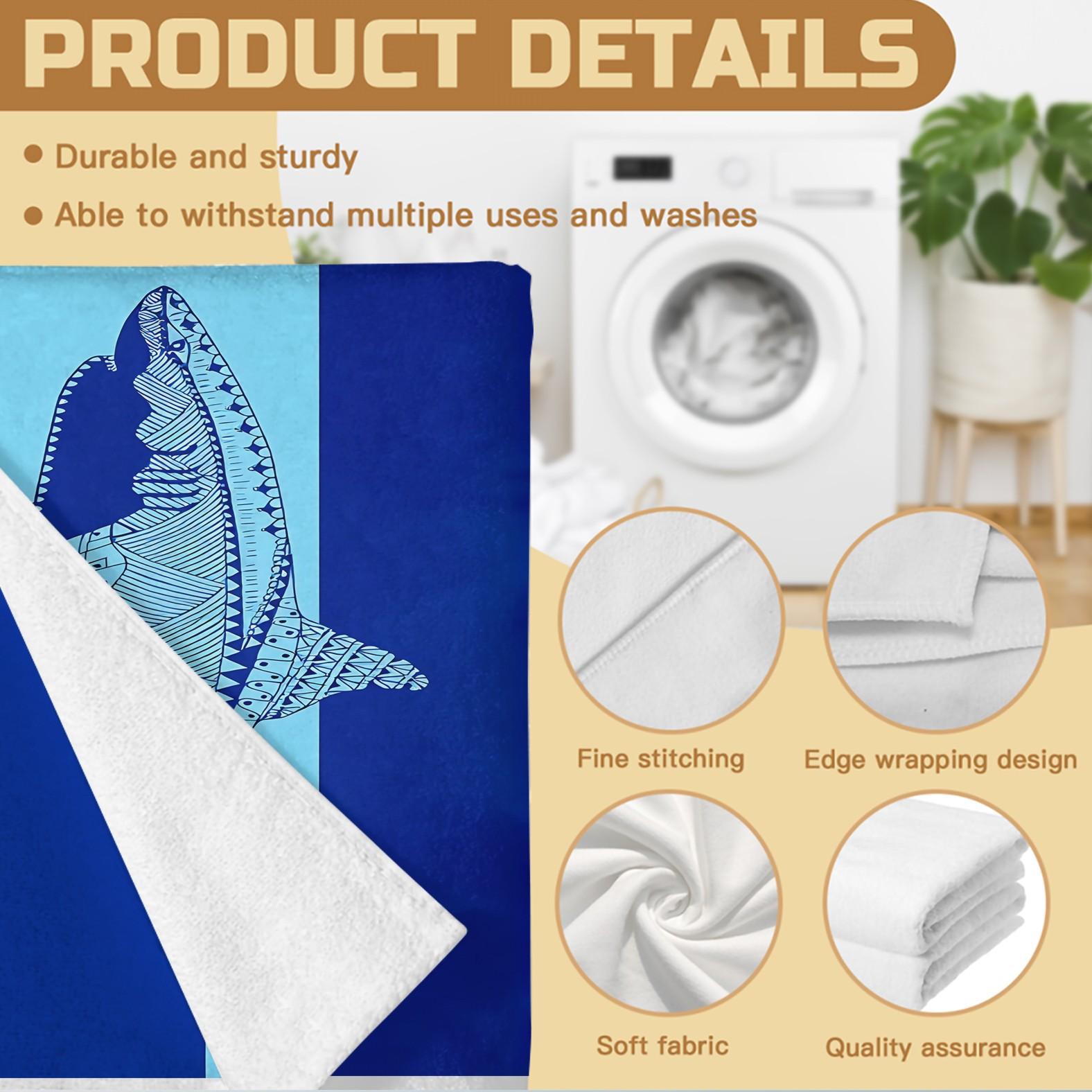 Exotic Tribal‑Style Marine Life Beach Towels, Ethnic‑Style Marine Animal Print Beach Towels, and a Variety of Bohemian‑Patterned Oversized Pool Towels—All Made From Quick‑Drying Microfiber Fabric—to Help You Create a Unique Summer Travel Look