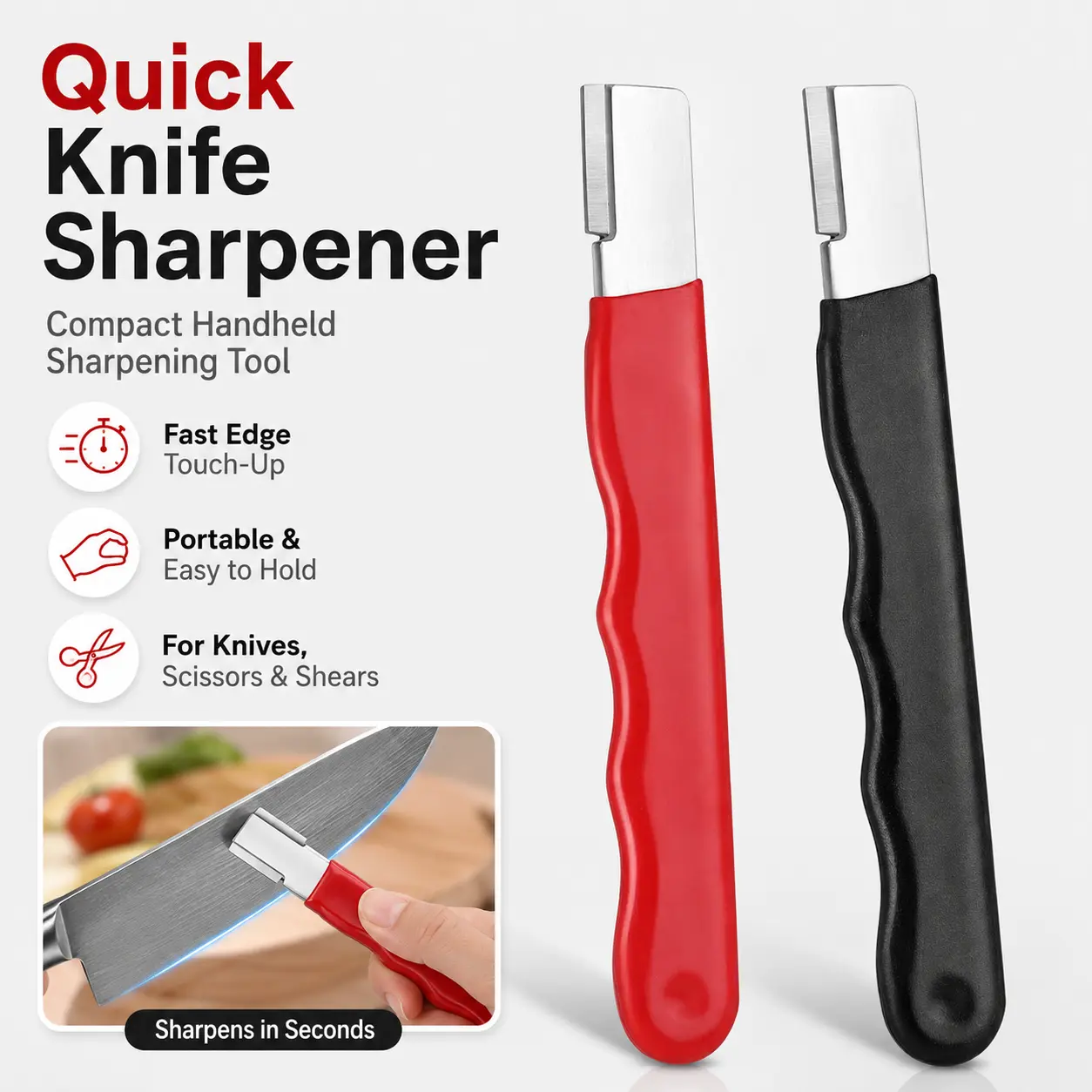 Knife sharpening artifact Knife cutting tool Sharpening stone Household fruit shears Quick sharpener Scissors Kitchen knife Cutting tool
