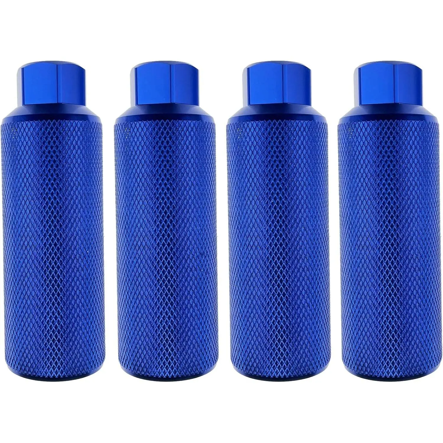 2 Pairs Aluminum Alloy Rear Stunt Bike Accessories - 110x38mm Pegs for Mountain Cycling, 3/8 inch Axle Fitting