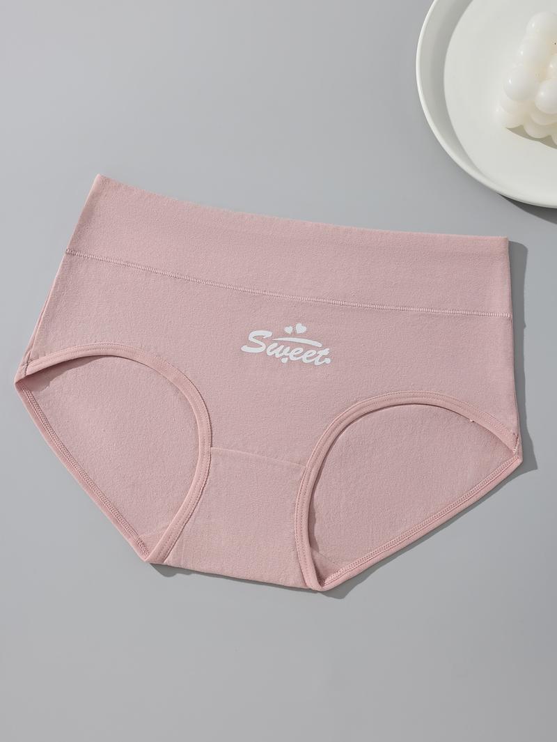 HOTCOM Women's Cotton Panties - 6 Pack Cute Love Print Briefs with Stretchy Waistband & Double Layer Crotch Soft Breathable Underwear for Everyday Wear & Postpartum Comfort FallFreshness - Fit