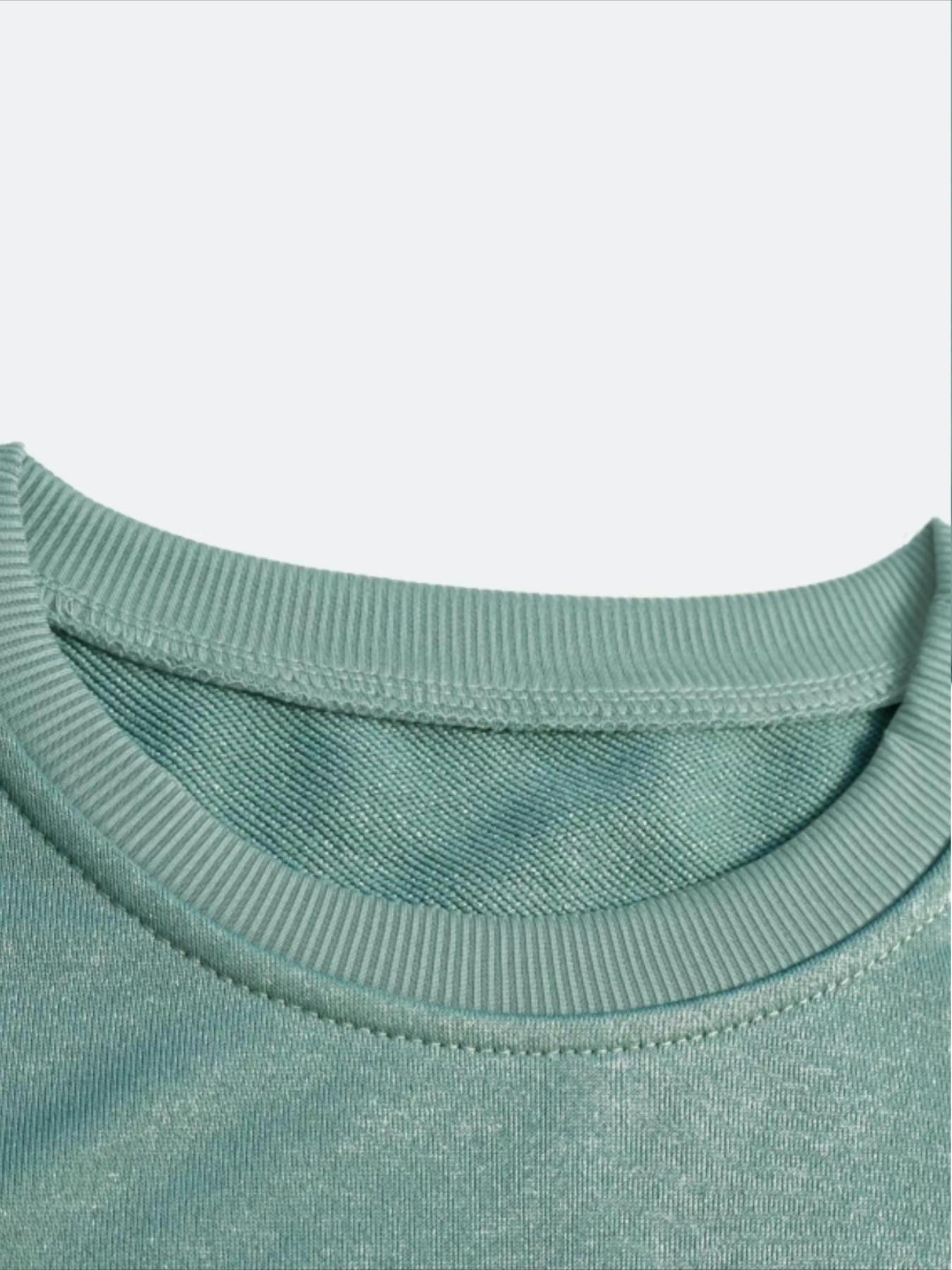 Women's Solid Sweatshirt & Skinny Pants Two-piece Set, Casual Fashion Cozy Round Neck Long Sleeve Pullover & Trousers for Daily Outdoor Wear, Ladies Spring & Fall Clothes