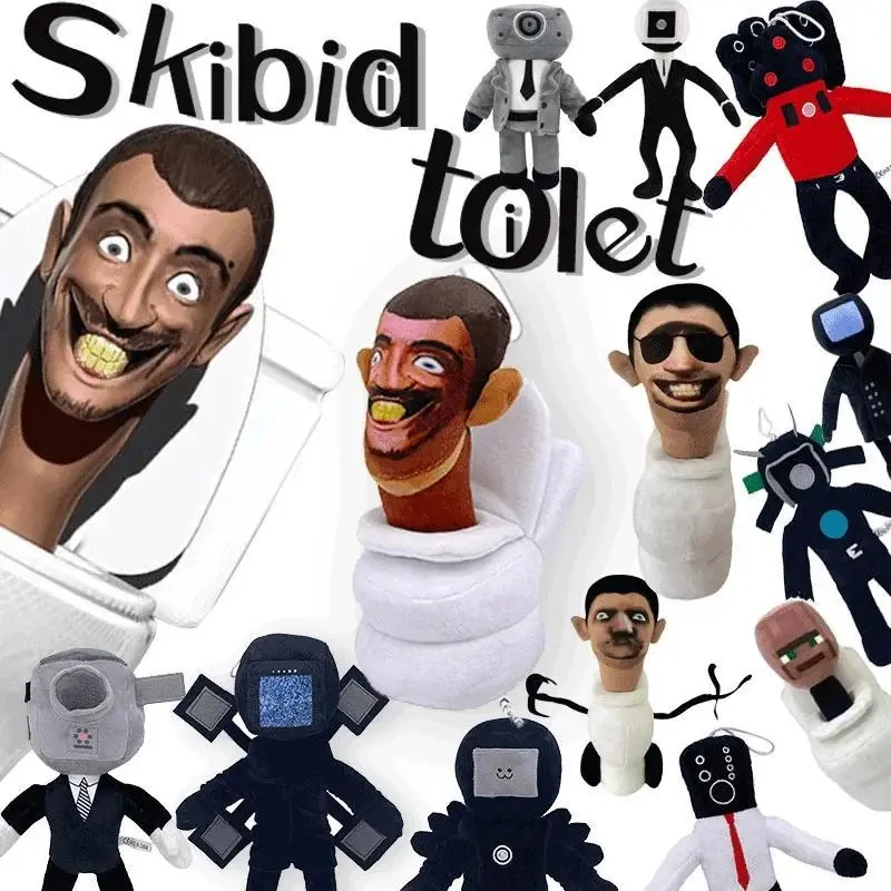 2026 hot item Skibidi Toilet Plush Toys Clockman Titan TV Man Speakerman Plushie Horror Game Cartoon Stuffed Doll Kids Birthday Christmas Gift Popular toys